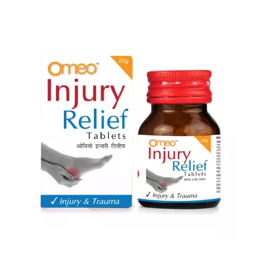 BJain Omeo Injury Relief Tablets (25g) For Relieves Pain, Back Pain