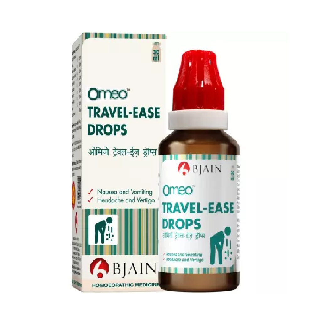 BJain Omeo Travel -Ease Drops (30ml) For Vomiting, Vertigo