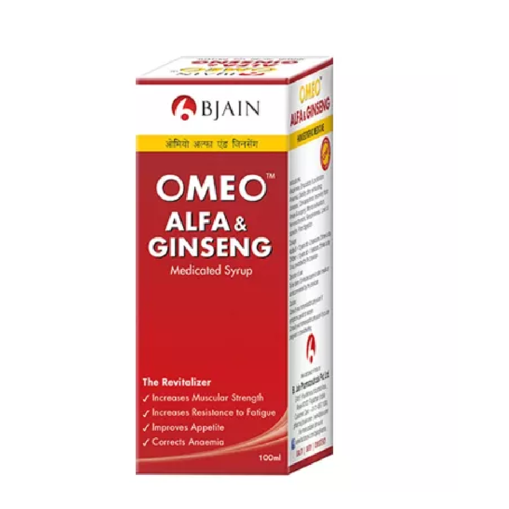 BJain Omeo Alfa & Ginseng Syrup (100ml) For Digestion