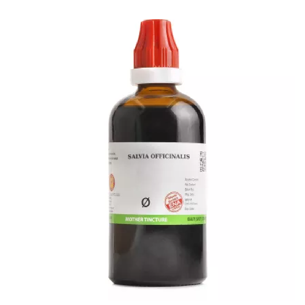 BJain Salvia Officinalis 1X (Q) Mother Tincture (100ml) For Cough, Irritation In Throat