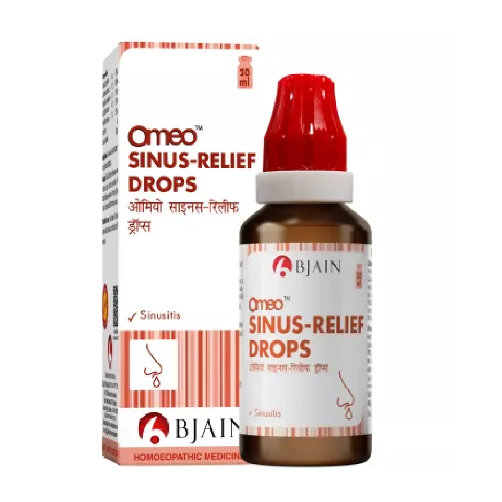 BJain Omeo Sinus Relief Drops (30ml) For Cough, Asthma