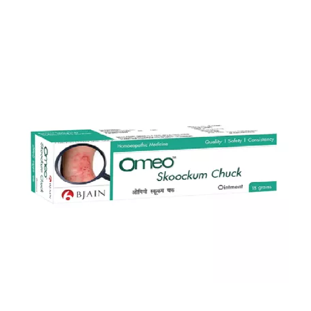 BJain Omeo Skoockum Chuck Ointment (15g) For Skin Disorder, Itching