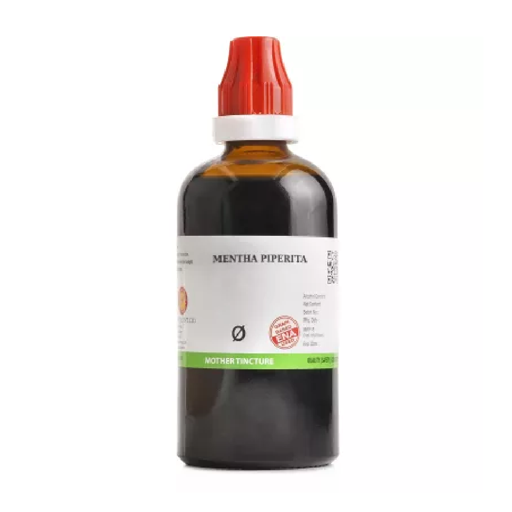 BJain Mentha Piperita 1X (Q) Mother Tincture (100ml) For Headache, Dry Cough