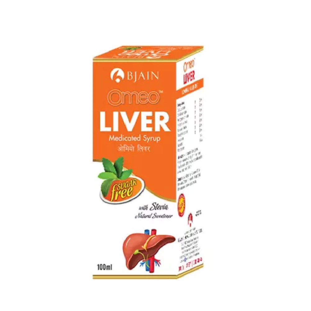 BJain Omeo Liver Syrup Sugar Free (100ml) For Digestion, Reduce Pain