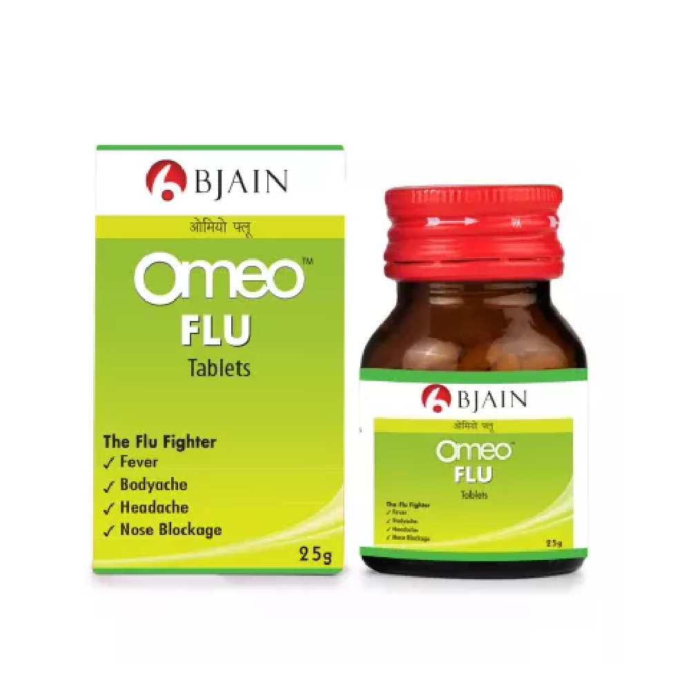 BJain Omeo Flu Tablets (25g) For Cough, Headache