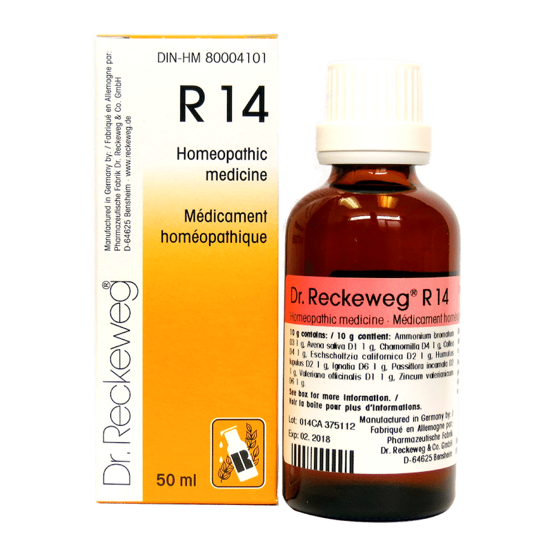 Dr Reckeweg R14 Drops Homeopathic Medicine 22 ml for improving sleep quality Nerve Neurology