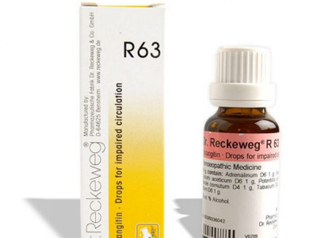 Dr Reckeweg R63 Drops Homeopathic Medicine 22 ml for improve blood circulation