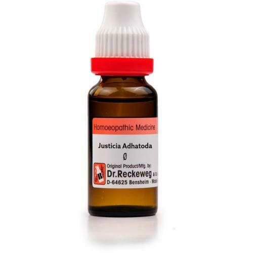 DR Reckeweg Justicia Adhatoda Mother Tincture (Q) 30ml for cough running nose