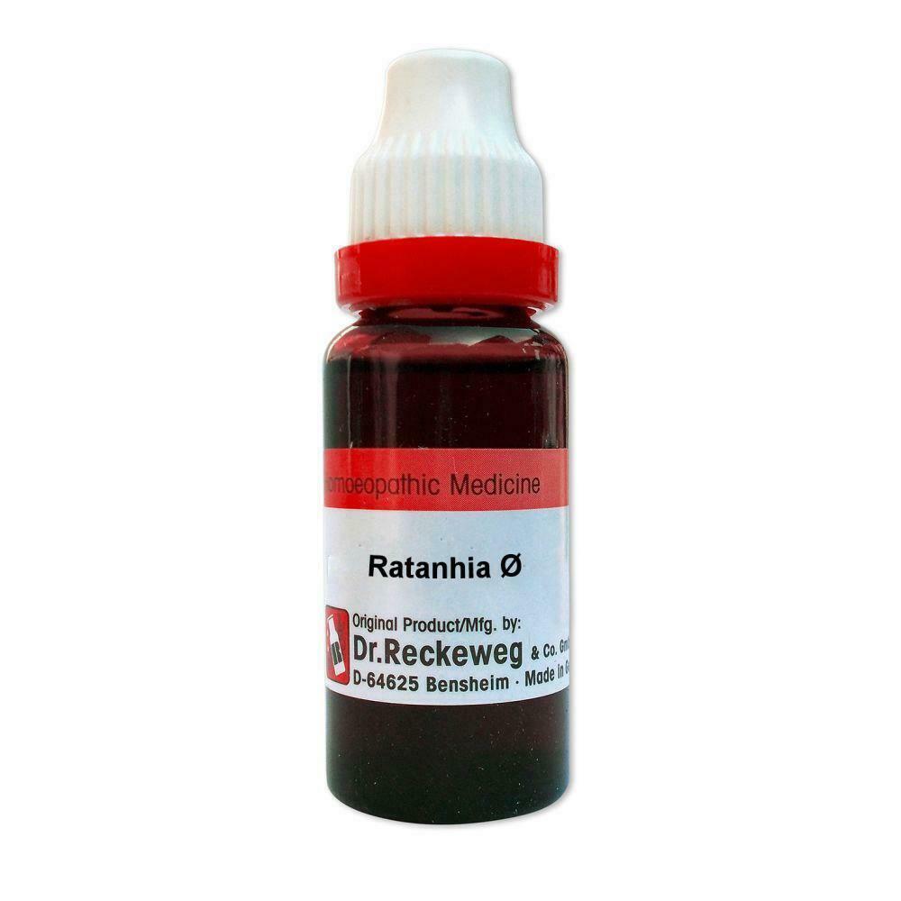 Dr Reckeweg Ratanhia Mother Tincture ( Q ) 20ML for itching pregnancy nursing women