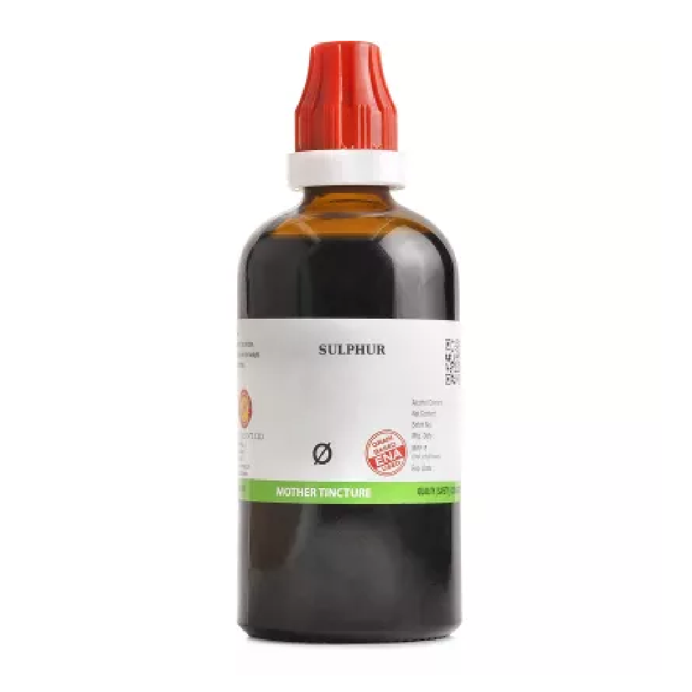 BJain Sulphur 1X (Q) Mother Tincture (100ml) For Injuries, Arthritis