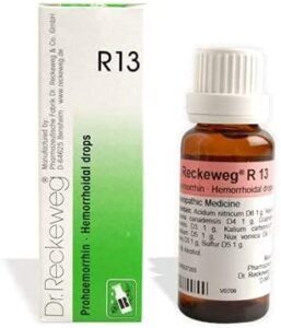 Dr Reckeweg R13 Drops Homeopathic Medicine 22 ml for itching eczema Hemorrhoidal