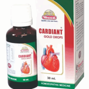 Wheezal Homeopathic Cardiant Gold Drop (30ml) for Chest Pain & Angina High pressure of blood