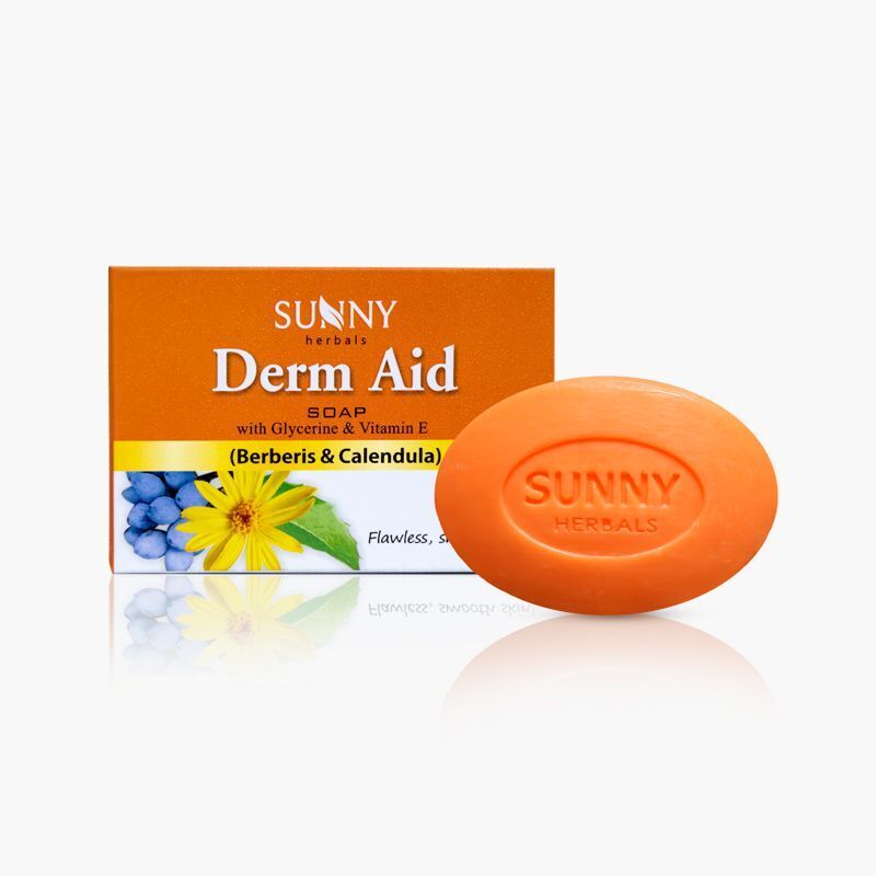 2 x Bakson Sunny Derm Aid Soap (75g) for Cleanses Skin and Control Infections