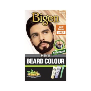Bigen Men’s Beard Color, 40g – Dark Brown 103 (Pack of 1)
