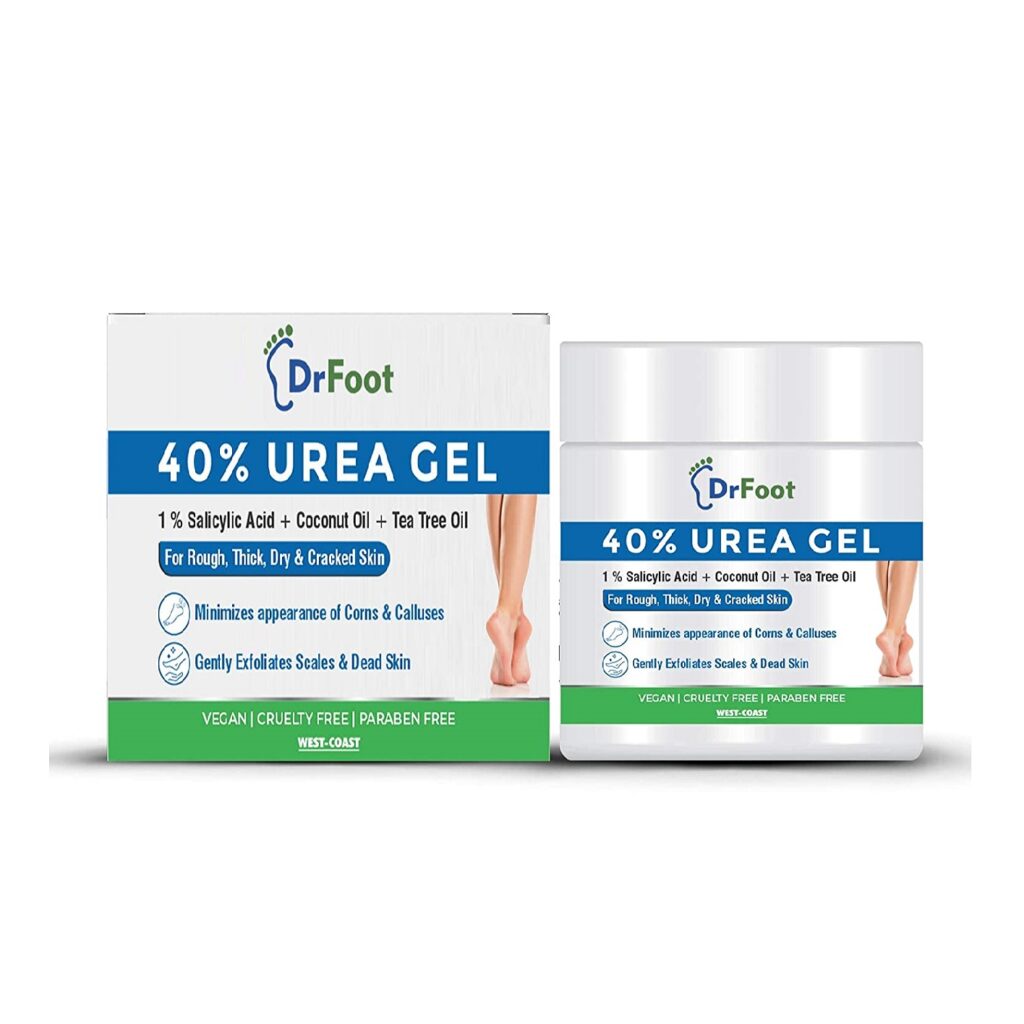 Dr Foot 40% Urea Gel with 1% Salicylic Acid (100 g) For Cracked Rough Dry Dead Skin and Corns