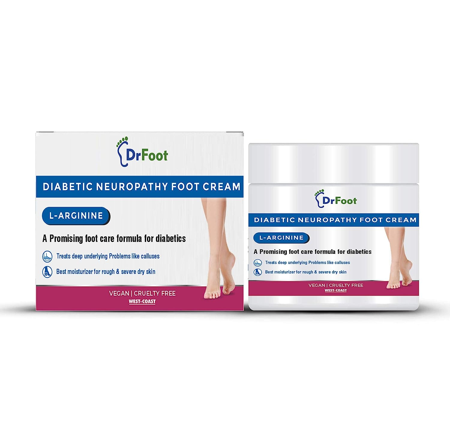 Dr Foot Diabetic Neuropathy Foot Cream Improves Blood Circulation, 100 g