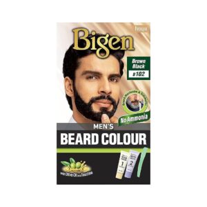 Bigen Men’s Beard Color, 40g – Brownish Black B102 (Pack of 1)
