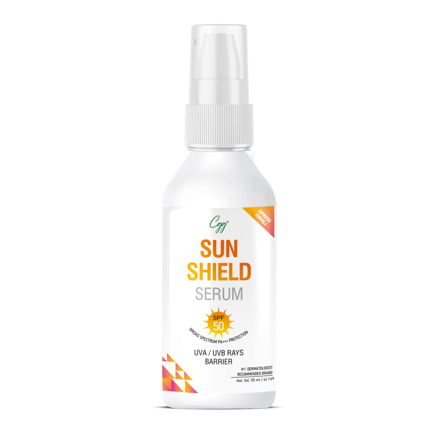 CGG Cosmetics Sun Shield Serum SPF 50 (50ml) for Repairs damaged skin