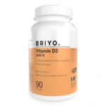 Briyosis Briyo Vitamin D3 2000 IU – 90 Softgels – For Bone Health, Muscle Function and Immune Support Healthy Bone Function Strong Muscles Boost Immune System for Men/Women