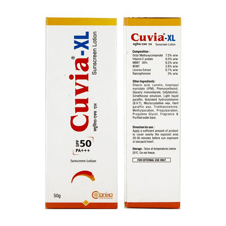 Cuvia-XL Sunscreen Lotion (50gm) For Hydrates And Nourishes Skin